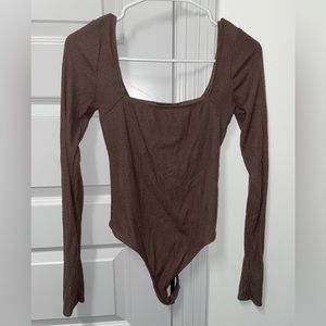 Urban outfitters ribbed bodysuit. Chocolate brown. Size M